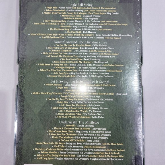 Swingin Christmas 4 CD Box Set Holidays Music Carols Swing Big Band Era - Picture 2 of 2